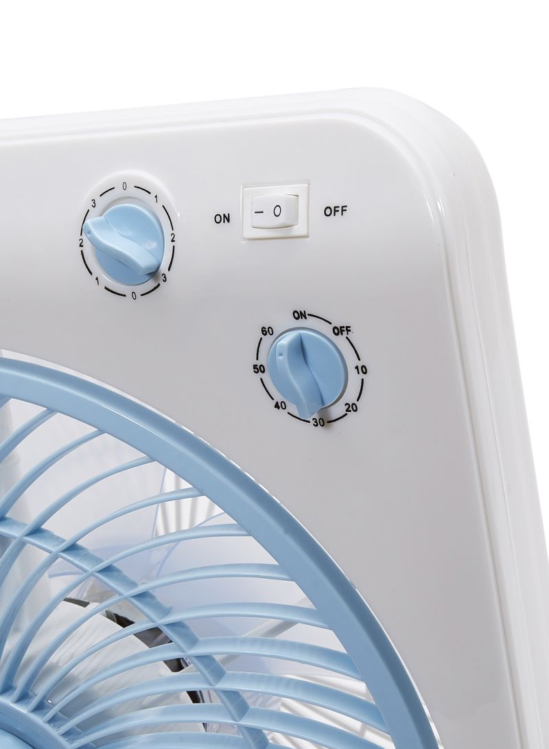 45W 12-Inch Box Fan KNF6115 White / Blue